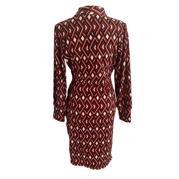 Amana Retro Inspired Knit Jersey Dress NWT Size Large - Picture 2 of 4